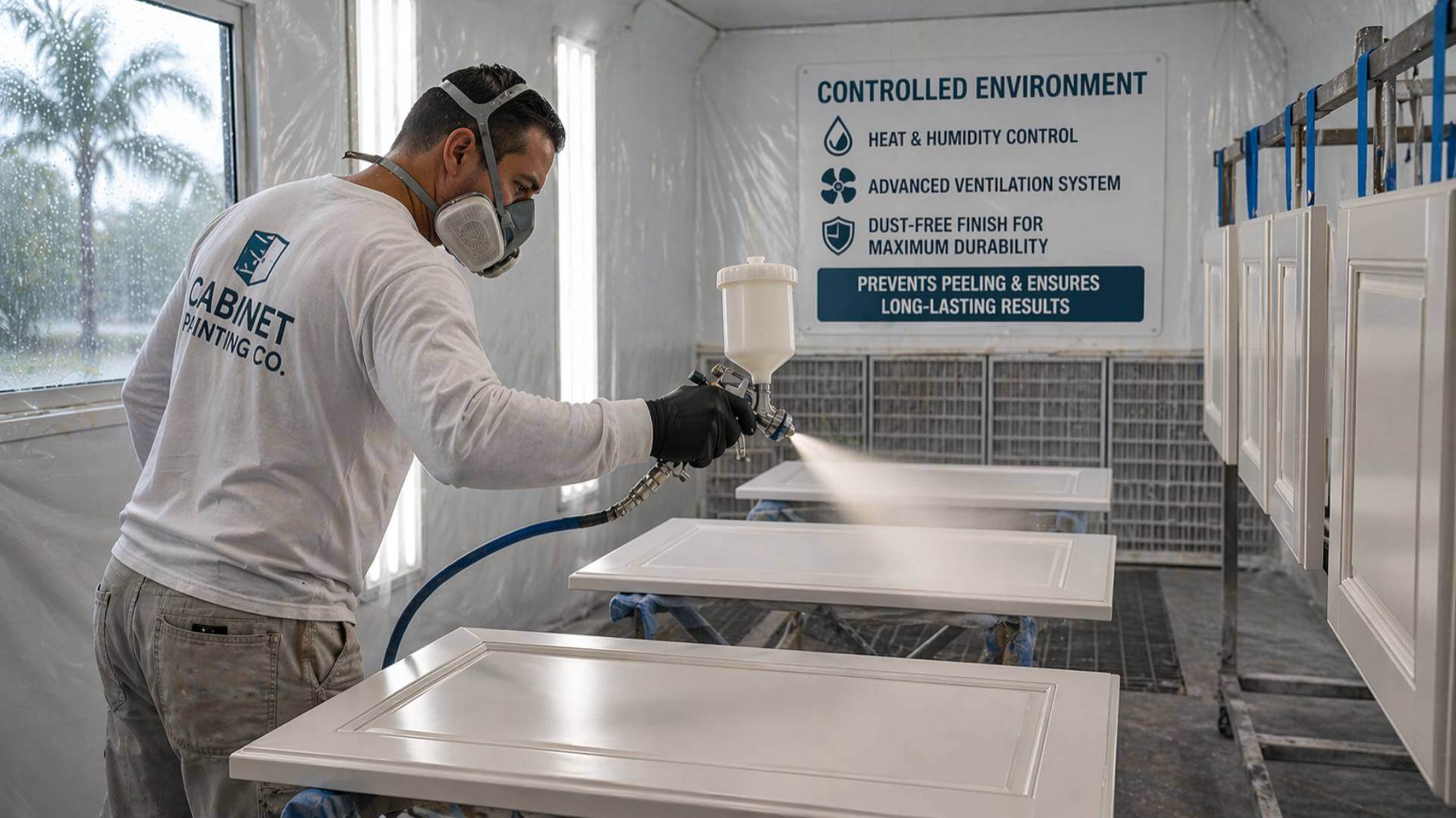 Professional preventing cabinet peeling in Florida humidity